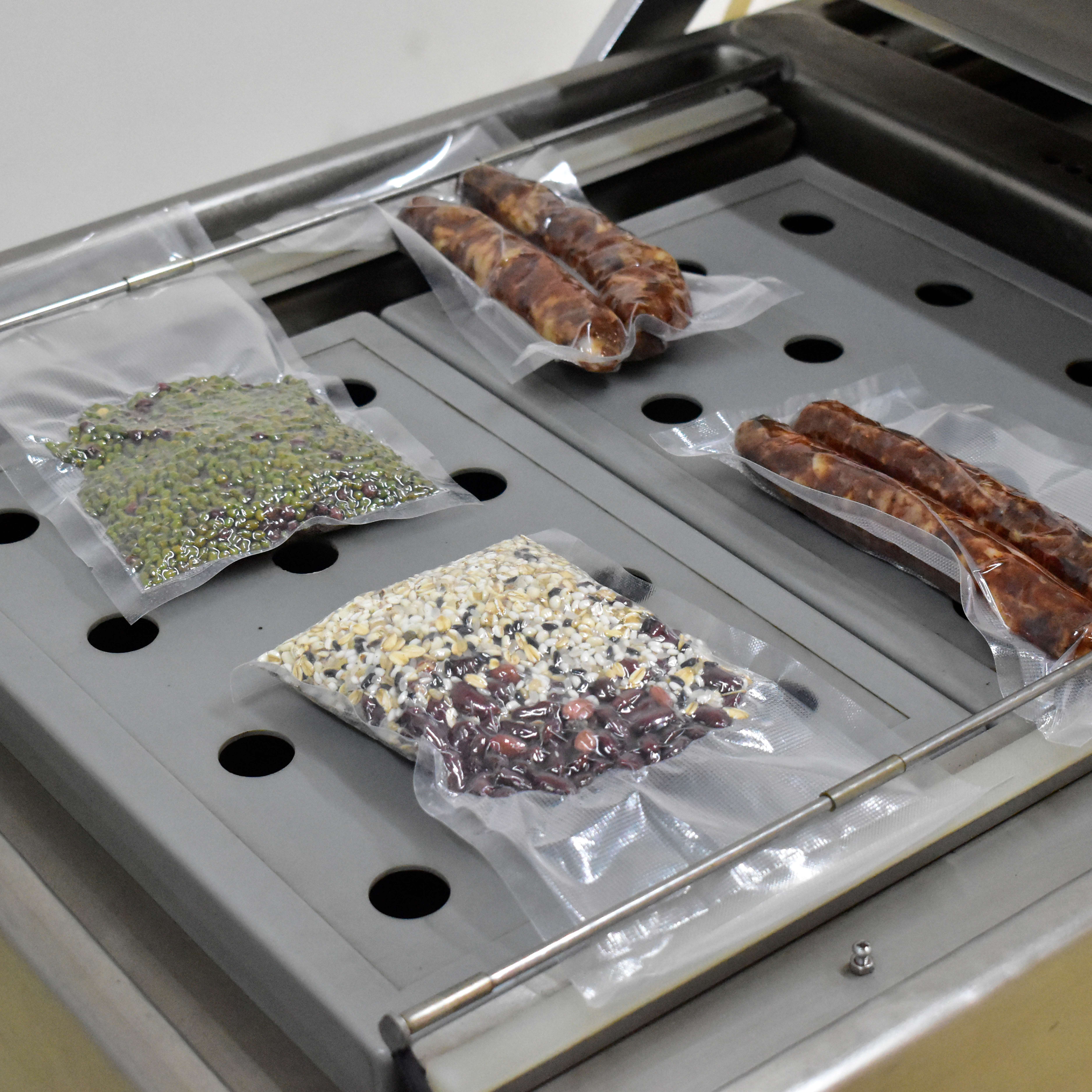DZ500/2SB Flat Type Double Chamber Vacuum Packing Machine Large Commercial Vacuum Sealing Machine Dry and Wet