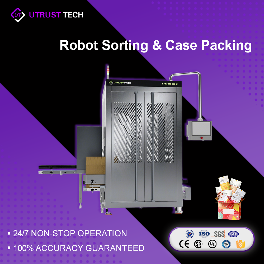 Hot Sale High Efficiency Robot Sorting & Case Packing System