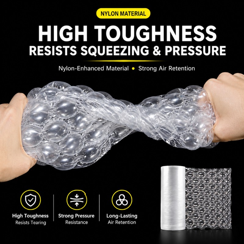 Custom Wholesale Nylon Air Cushion Film Roll for Shipping Shockproof Inflatable Protective Packaging
