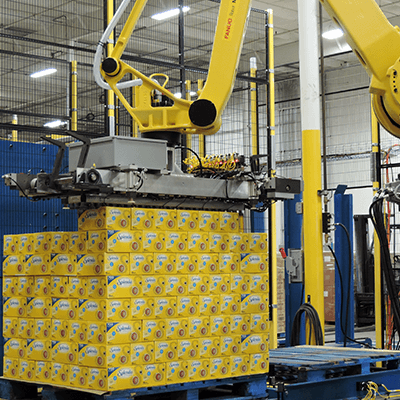 Factory Supply Carton Bottle Bag Palletizing Robot Palletizer Machine System
