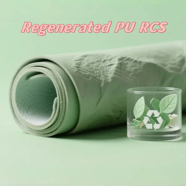 OEM RCS Certified Recycled Sustainable Synthetic Leather Supplier, Factory