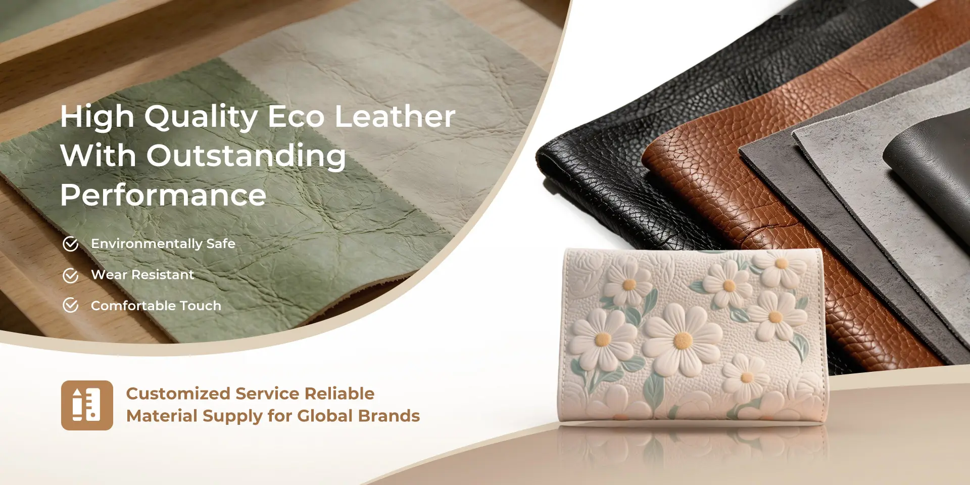 Premium biobased and recycled synthetic leather surfaces by JiangXin