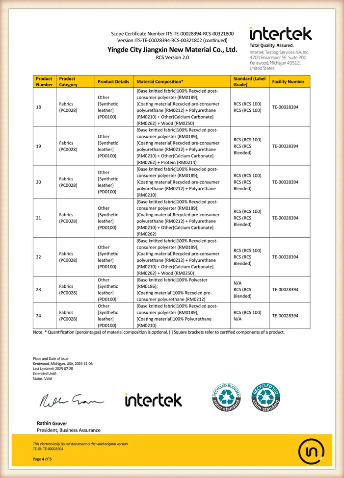 JiangXin New Material certificate 04