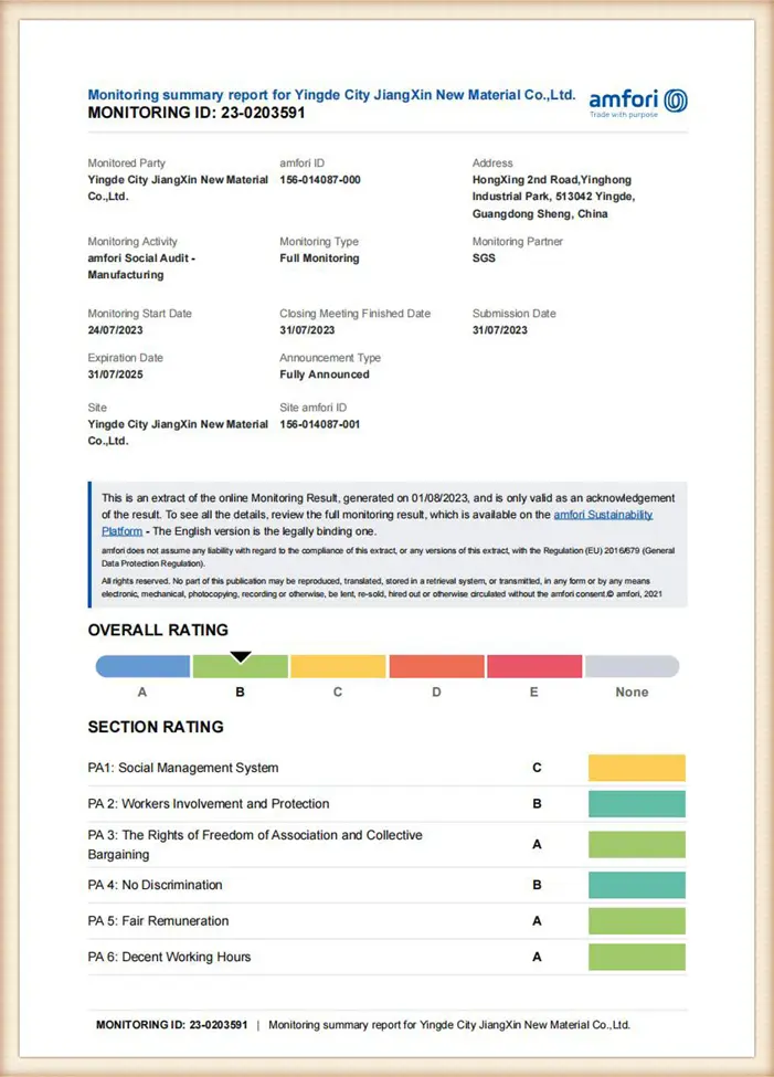 JiangXin New Material certificate 08