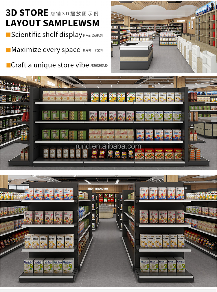Supermarket Storage Rack System Type 12