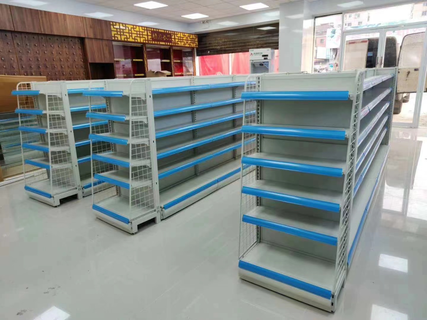 Pharmacy Display Shelf, Drug Display Shelf, square Cabinet Shelf