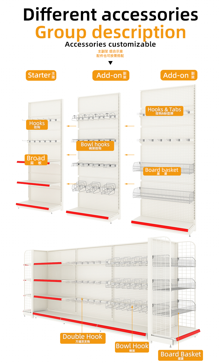 Supermarket Shelf and Storage Rack Display 6