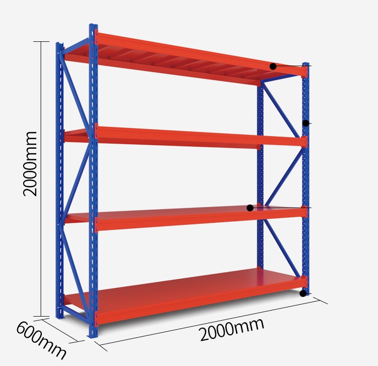 500kg Heavy Warehouse Shelf Hardware and Oil Can Be Put Storage Shelf