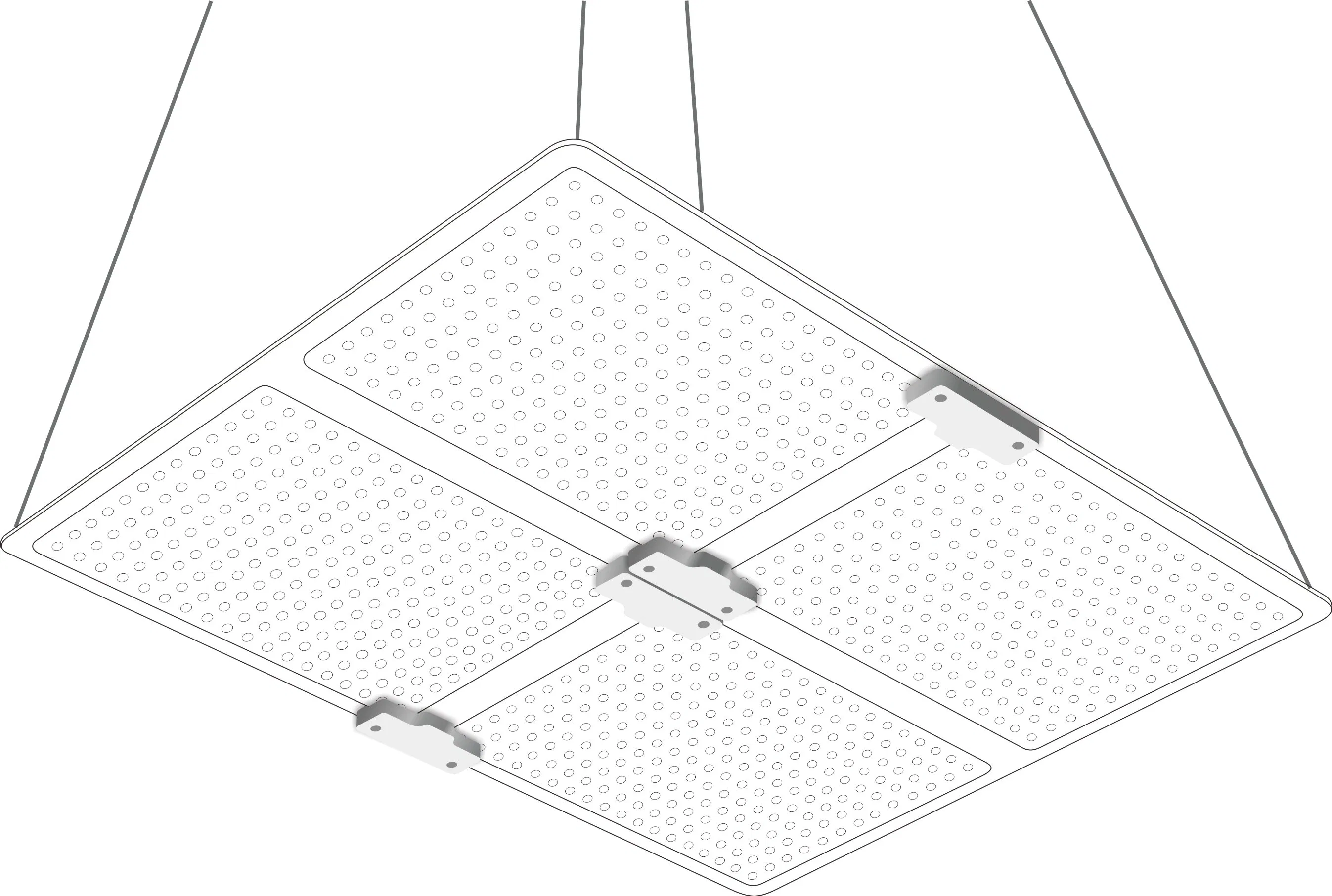 Quantum Board-Q 440W Smart Control Dimmable High PAR/Highest Field LED Grow Light Dlc Approved Full Spectrum Efficacy up to 2.7 Umol/J