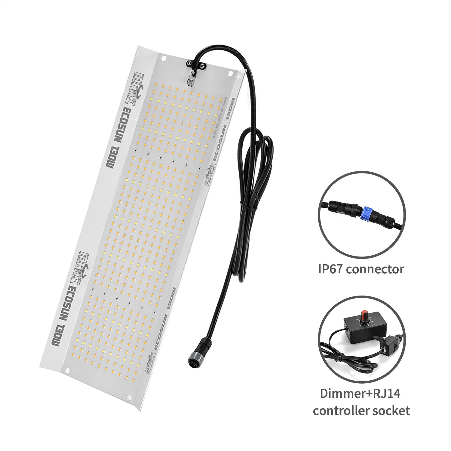 Hortione Quantum Board 120W Smart Control Dimmable Highest Field LED Grow Light Dlc Approved Full Spectrum Efficacy up to 2.7 Umol/J