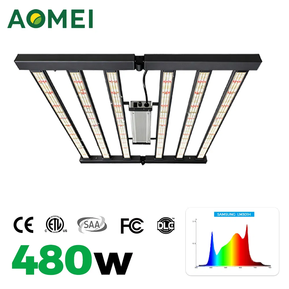 Shenzhen CE ETL 480W Commercial LED Grow Light IP65 Full Spectrum for Professional Cultivation