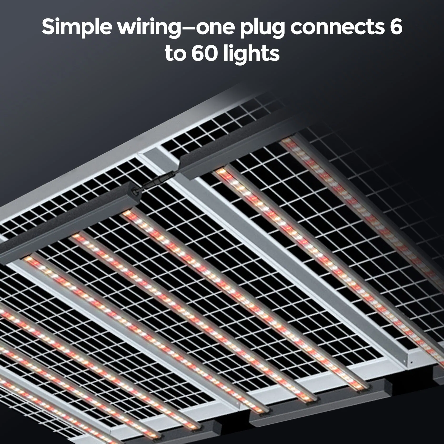 Supplemental Linear LED Plant Grow Light for Greenhouse Crops, Full Spectrum, IP65