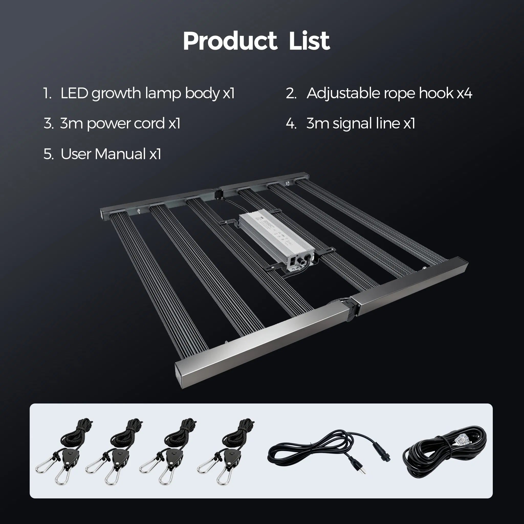 730nm IR 480W Full Spectrum Lm301h/Lm301b Foldable Dimmable High Efficiency Grow Light for Hydroponic Growing System
