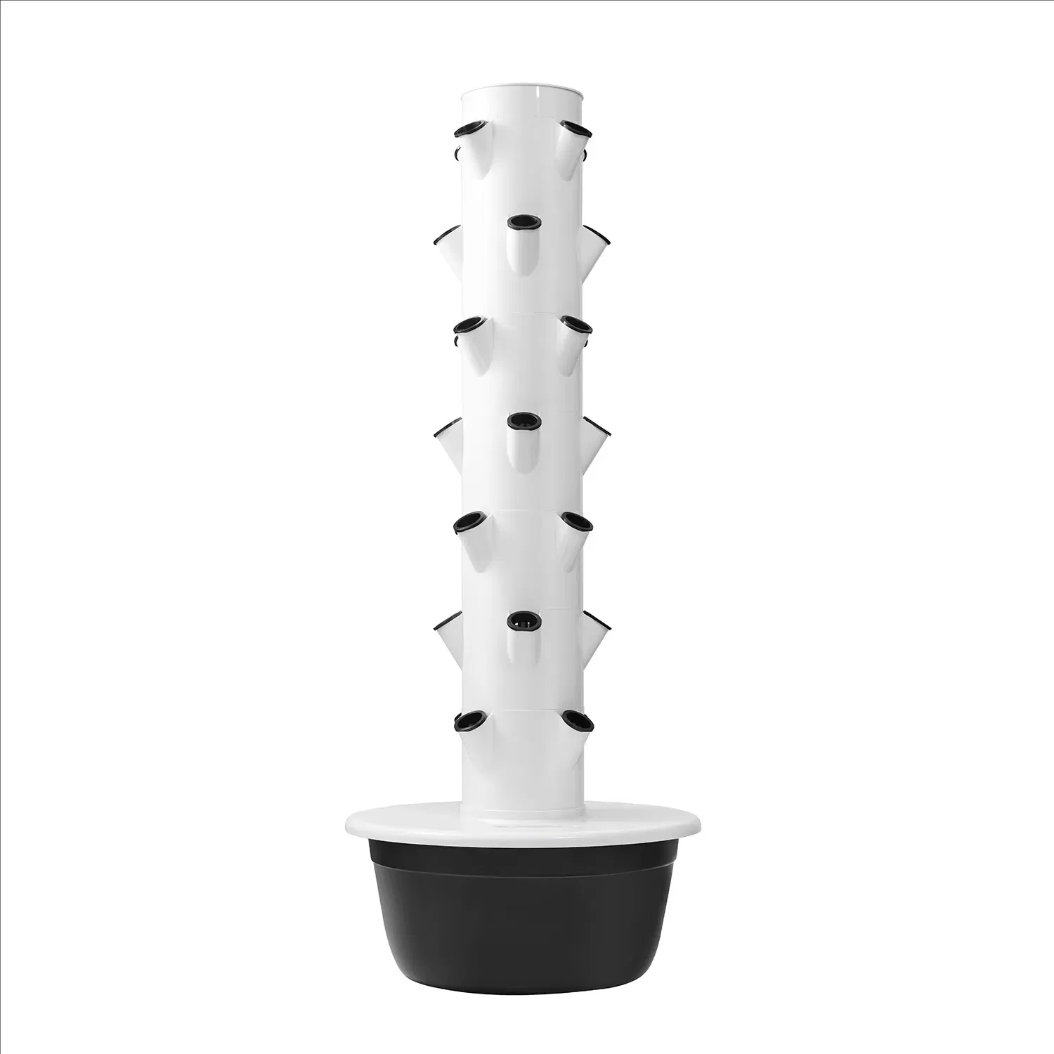 Garden Vertical Farming Hydroponic Grow Vertical Tower System with Lights 10 Layers