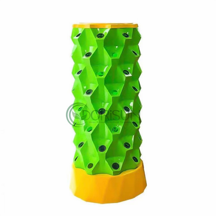 Irrigation System Aeroponics Indoor Hydroponic Growing Systems Home Vertical Farming Tower Garden with LED Light Vertical Growing Vegetables