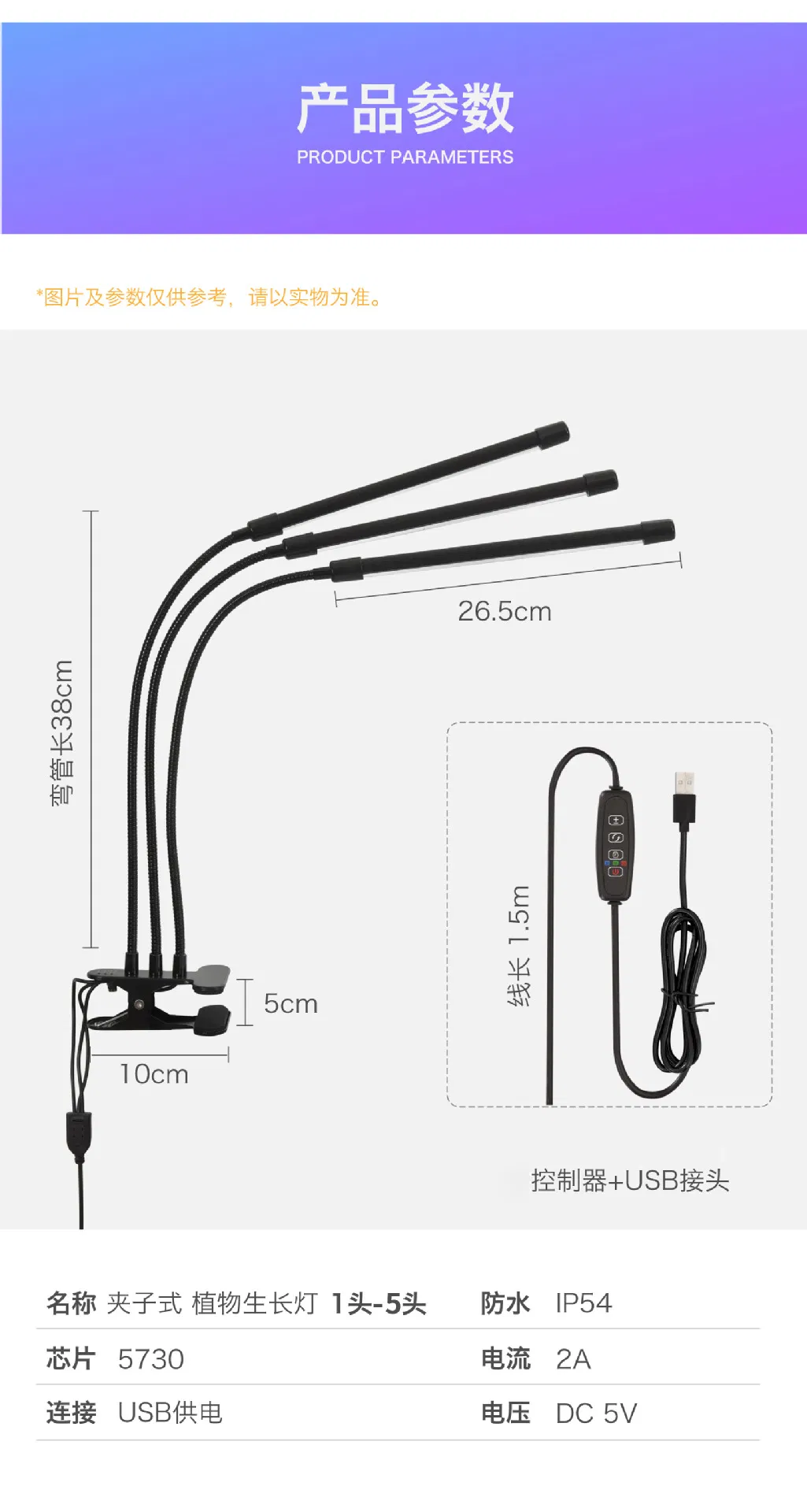 Succulent LED Grow Light