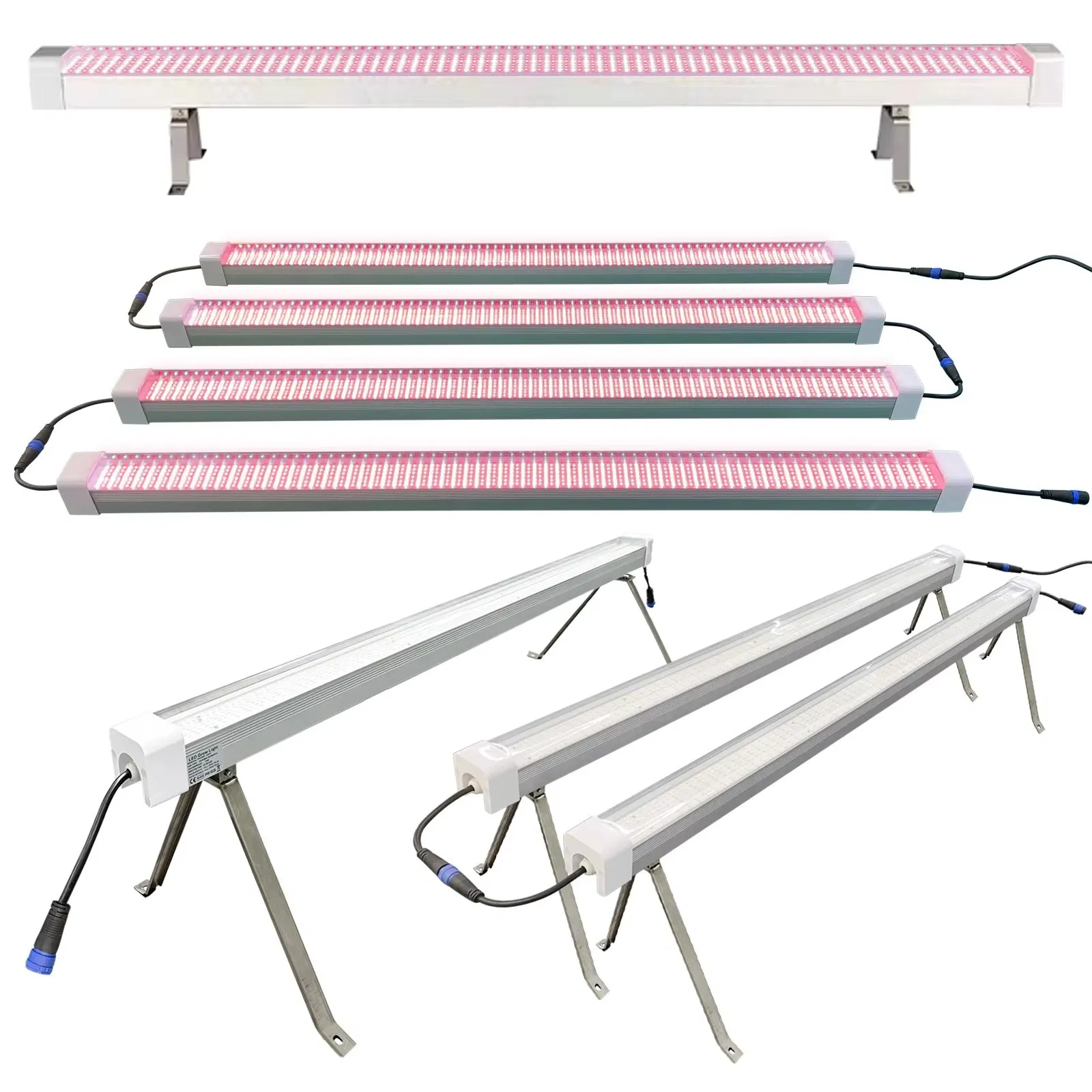 Deep Red IR Indoor Plants Bar Dual-Channel 150W 4FT Under Canopy LED Grow Light for Hydroponic Rack Seedlings Veg Tomato