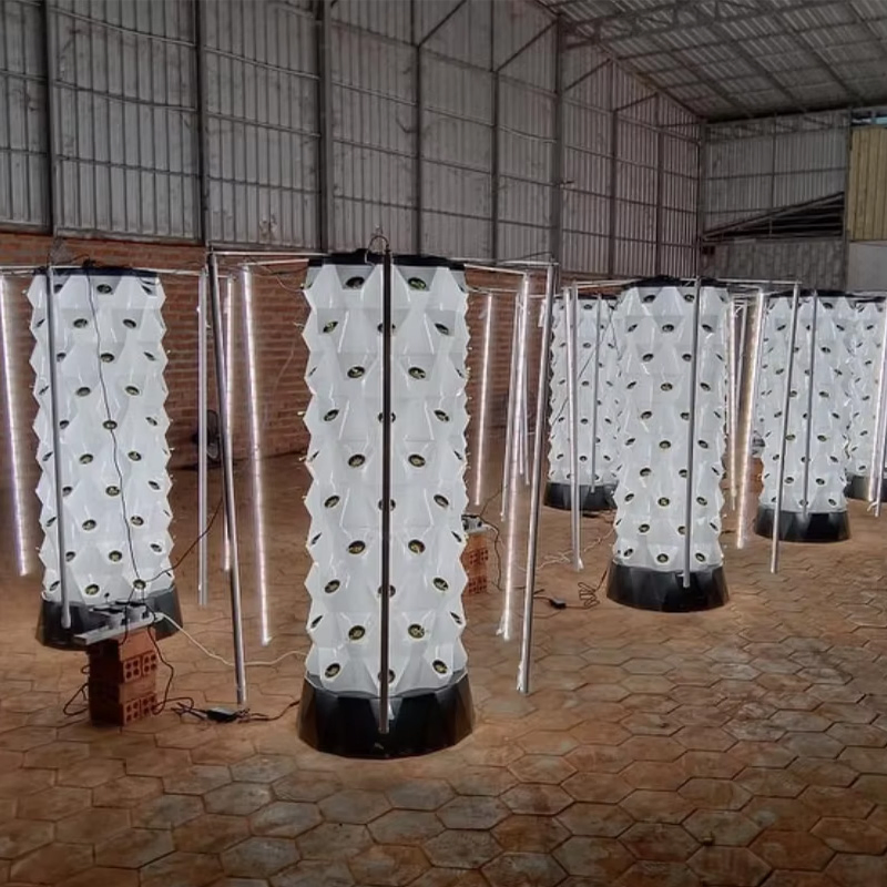 Irrigation &amp; Hydroponics Equipment Farming Vertical Hydroponic Tower Quickly Growing System Aeroponic Garden System with Light