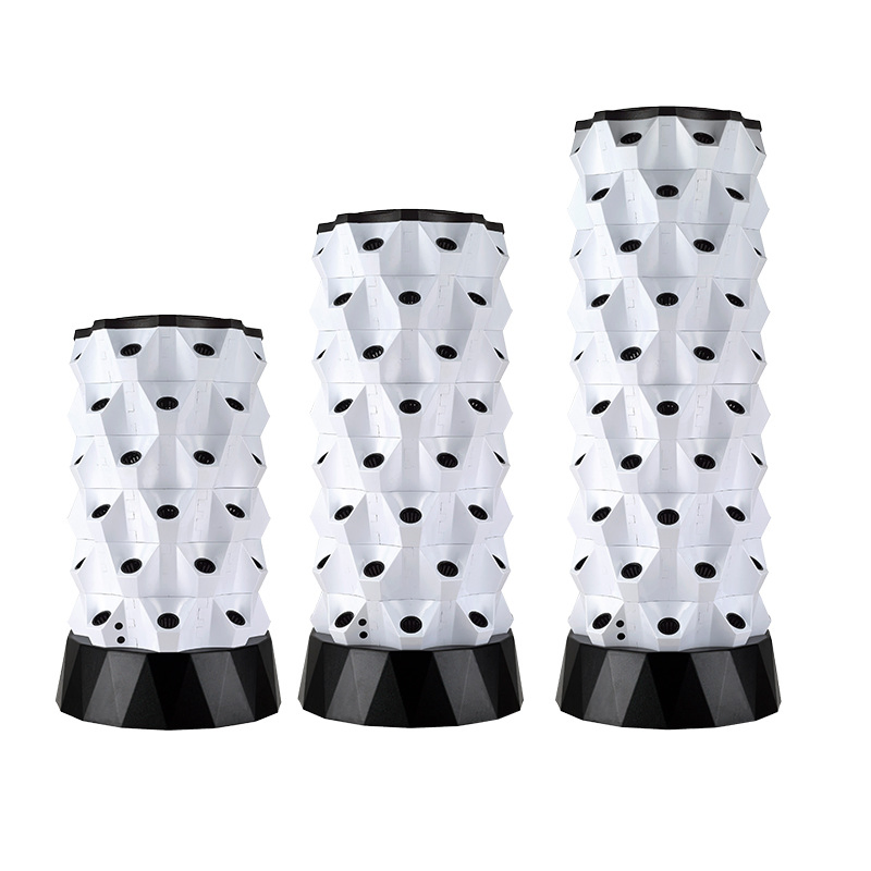 Irrigation System Aeroponics Indoor Hydroponic Growing Systems Home Vertical Farming Tower Garden with LED Light Vertical Growing Vegetables