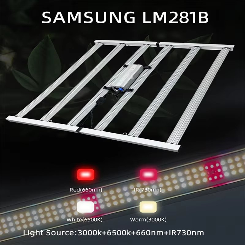 High Power Dual Channel Dimmable LED Grow Lights Folding Style Grow Lights with UR Included