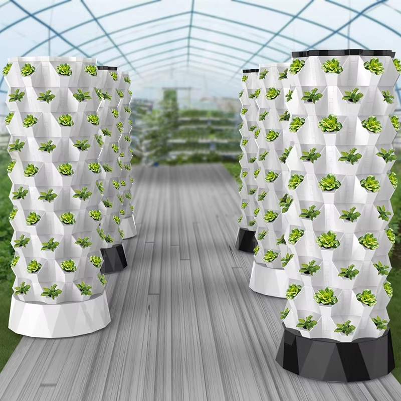 Irrigation &amp; Hydroponics Equipment Farming Vertical Hydroponic Tower Quickly Growing System Aeroponic Garden System with Light