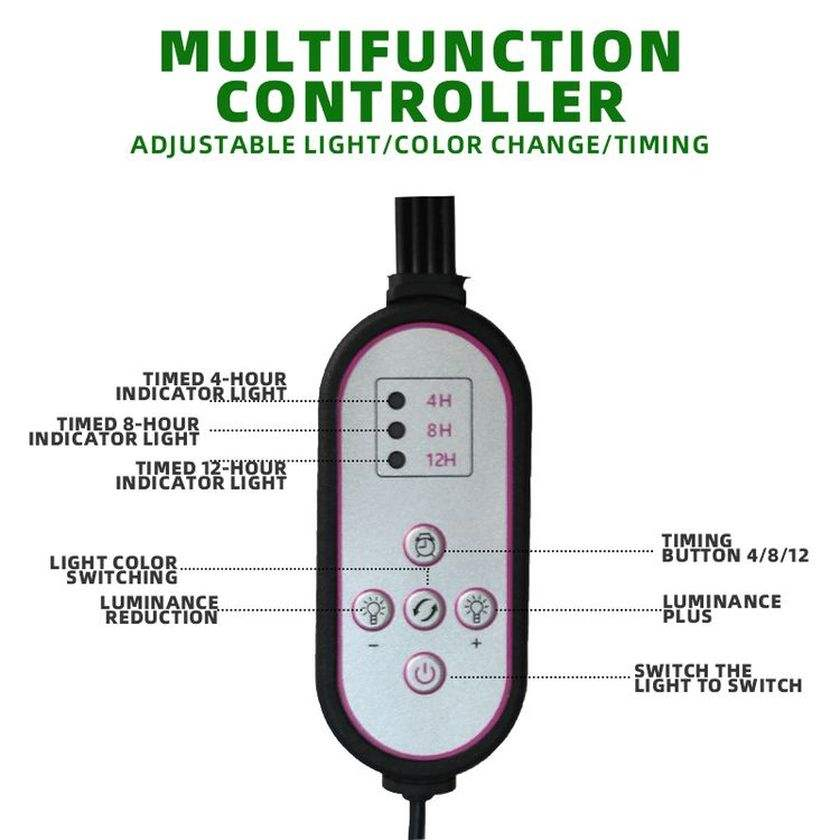 Factory Direct Supply Indoor LED Growing Light Full 36o Degree Dimmable Flexible Spectrum Lamp Plant Hydroponic Grow Light