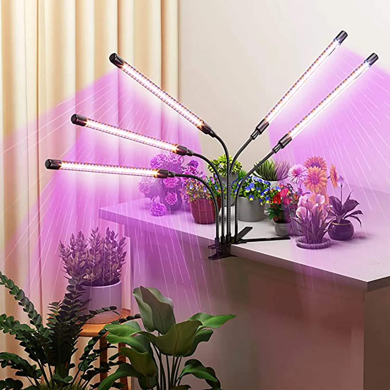 Grow Lights for Indoor Plants/Herb Starter/Clone Red Blue Spectrum Plant Grow Light Adjustable Gooseneck