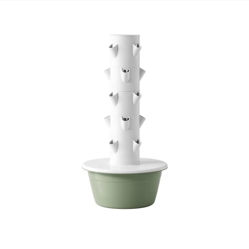Outdoor Indoor Home Vertical Farming Growing Tower for Vegetable Garden Aeroponics Tower with Light Hydroponics System