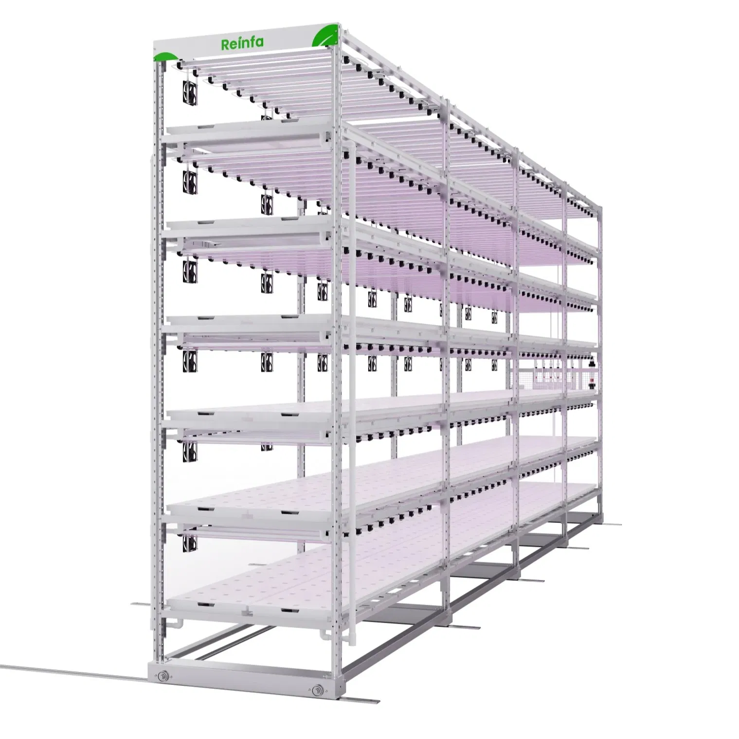 Vertical Hydroponic System with LED Grow Lights for Indoor Plants - Hydroponic Farming Equipment