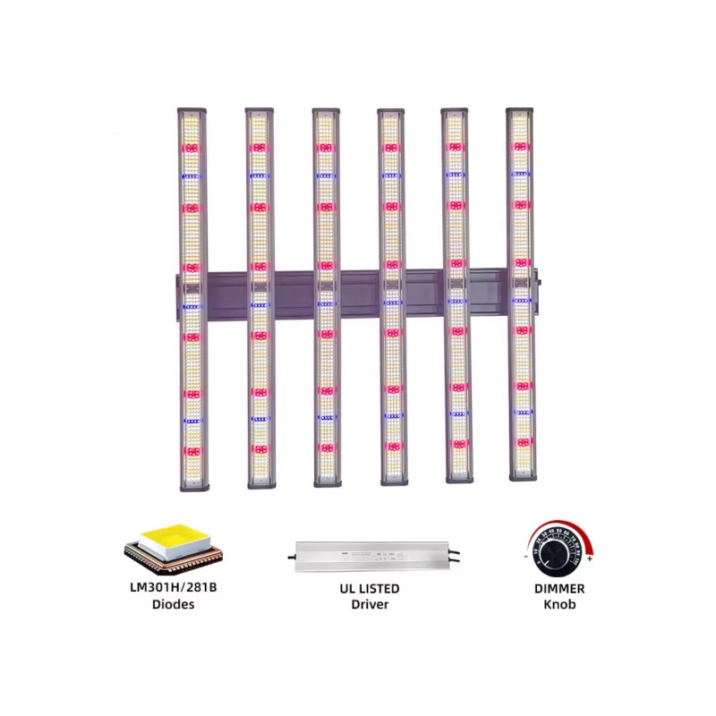 Horticulture Full Spectrum 4*4 4*6 4*8FT UV IR Bar 720W 1000W 1200W 1500W Removable LED Grow Lights for Indoor Plant