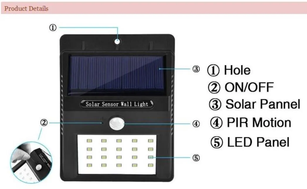 Solar LED Light View 3