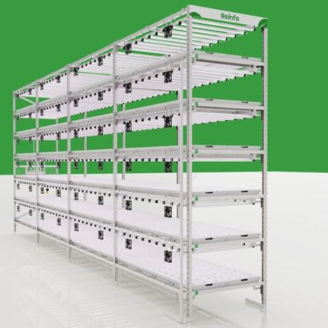 Automated Nft Hydroponic System Vertical Farming Kit with LED Light for Microgreens