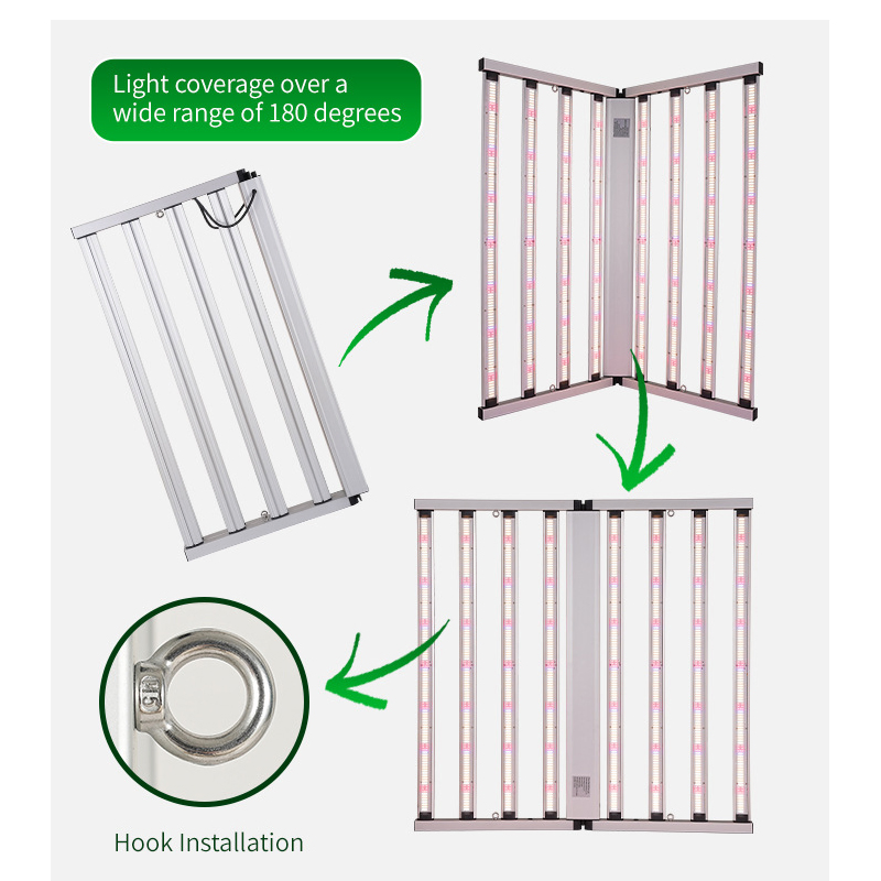 Agg Lm301h Evo Mint White LED Grow Light 1000W 3 Channel 4 Side Balanced Ppfd Samsung 720W 600W UV IR Indoor Plant Grow LED Light