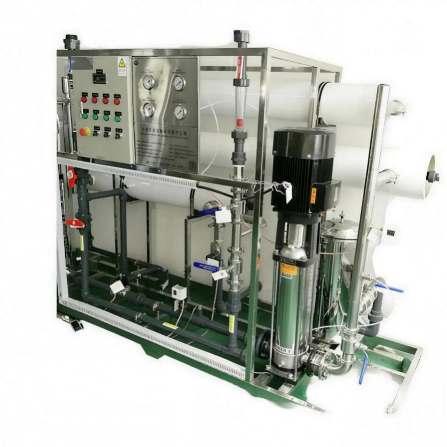 Automated Reverse Osmosis Seawater Desalination System with Cloud Based Monitoring for Performance Tracking Predictive Maintenance and Operational Data