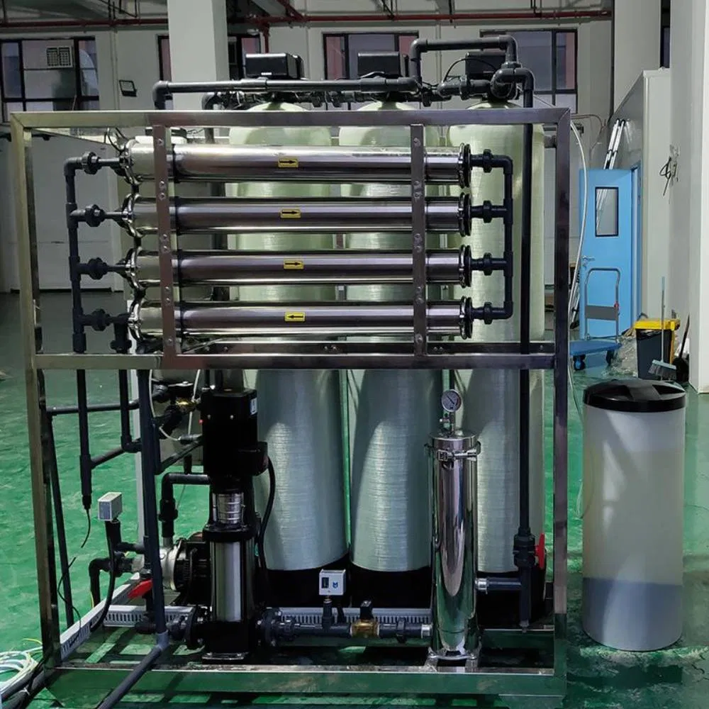 500L/H Industrial Reverse Osmosis System for High-Purity Water Production with PLC Control