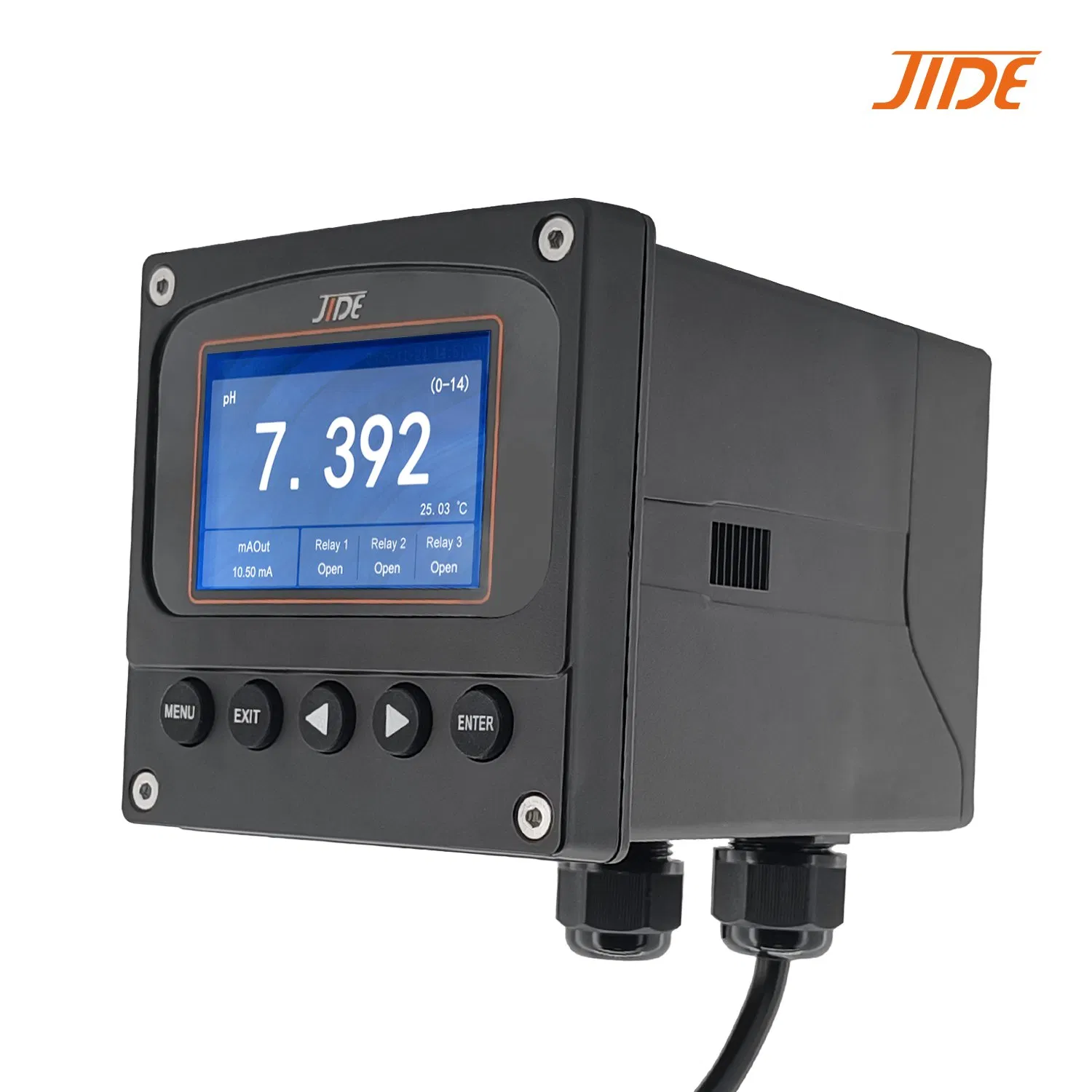 Blue Bulb Longer Lifespan Industrial Online pH Sensor with Ntc10K PT1000 Temperature Compensation for Sewage Treatment