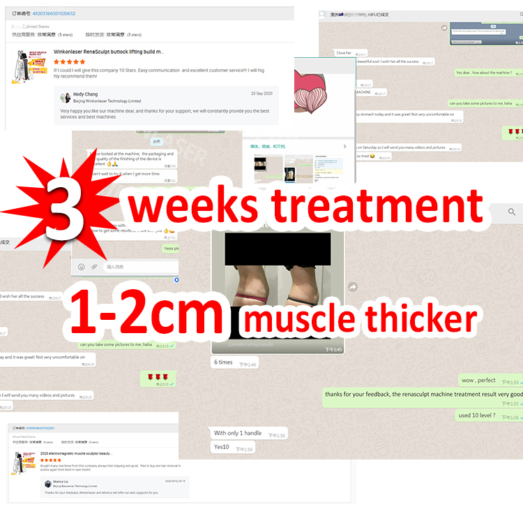 Winkonlaser New Technology Sculpt Fat Removal Slimming System RF Handles EMS Body Slim Muscle Stimulator Machine