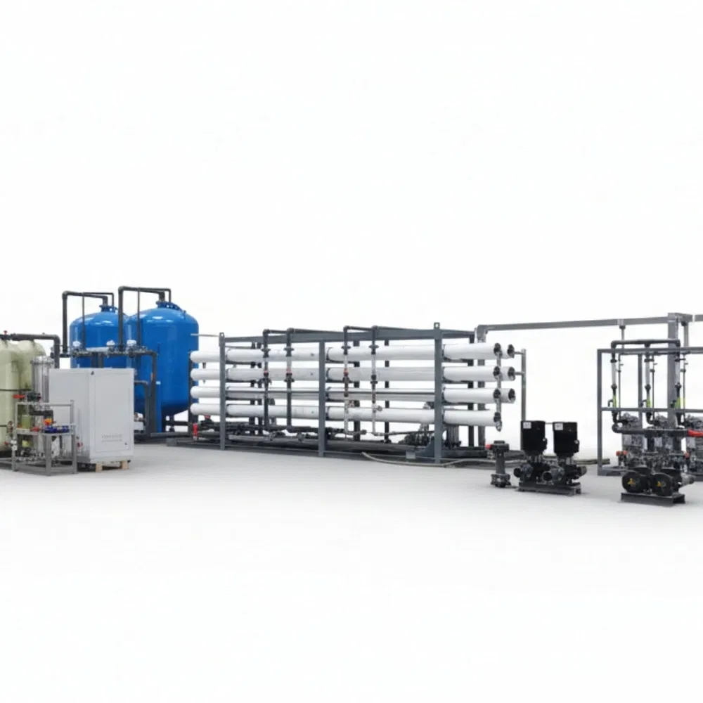 PLC HMI Control System Industrial Ultrapure Reverse Osmosis Water Purification System for Hemodialysis Equipment