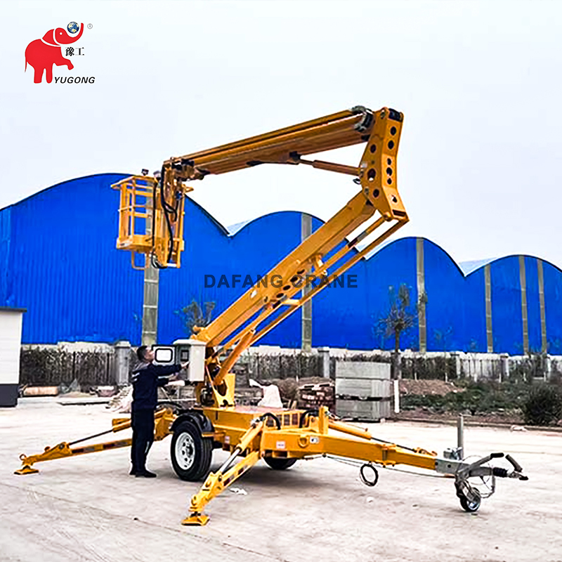 Customizable Flexible Industrial Assembly High-Altitude Operations Use 10 12 15 18 20 M Lifting Height Towable Articulating Boom Lift Platform