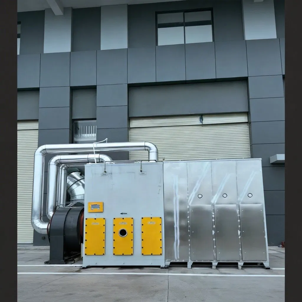 Industrial RCO VOC Treatment System with 95% Heat Recovery &amp; PLC Control, Low Temperature Catalytic Oxidizer for Paint Spray &amp; Pharma Waste Gas