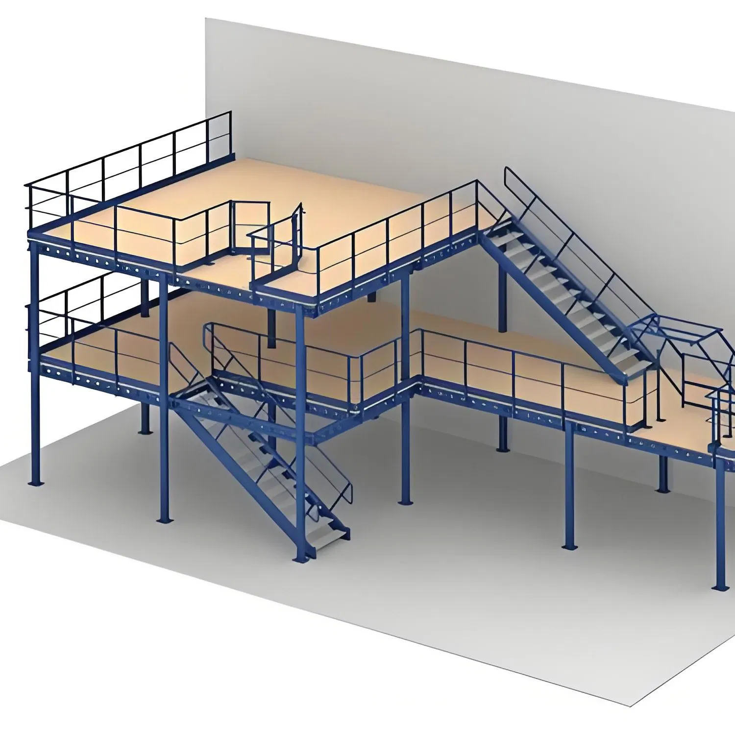 Durable Steel Platform for Heavy Machinery and Industrial Applications