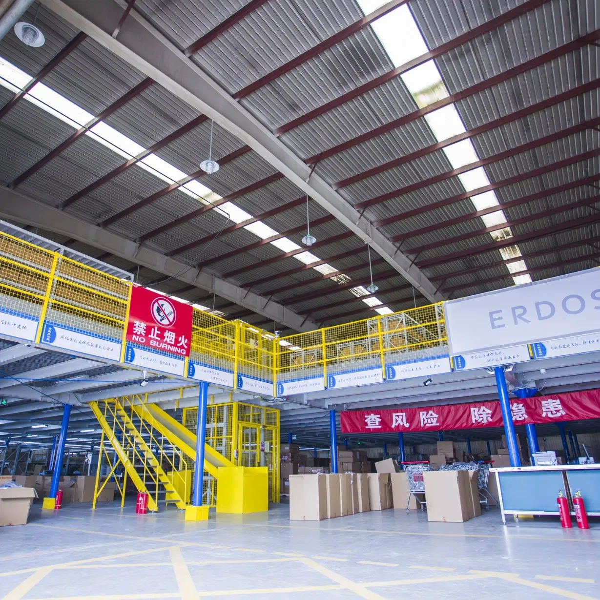 Steel Structure Platform for Large Industrial Machinery, Metalworking Equipment Support Frame