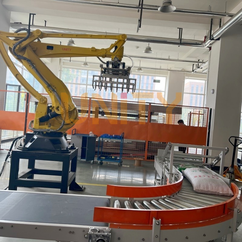 Advanced Fully Automatic Industrial Robotic Palletizer System for Efficient Warehousing