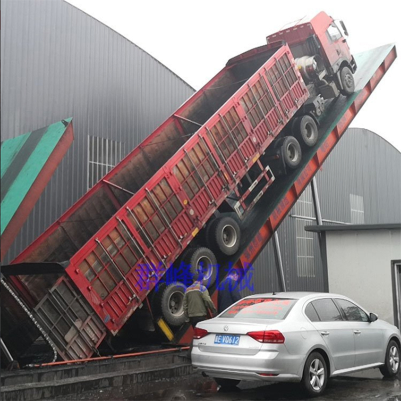 Industrial Hydraulic Fixed or Mobile Truck Unloading and Tipping Platform for Warehouse with Safety and Easy Operation
