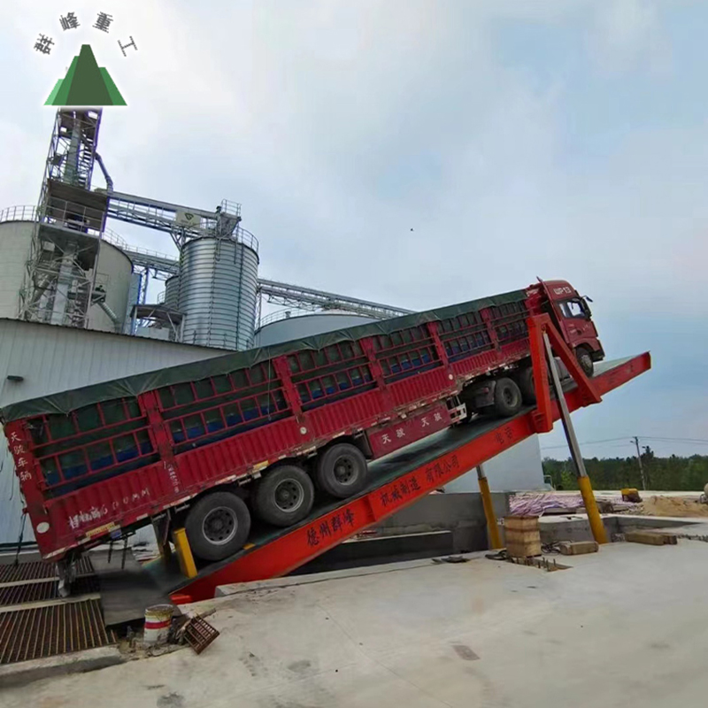 Industrial Hydraulic Fixed or Mobile Truck Unloading and Tipping Platform for Warehouse with Safety and Easy Operation