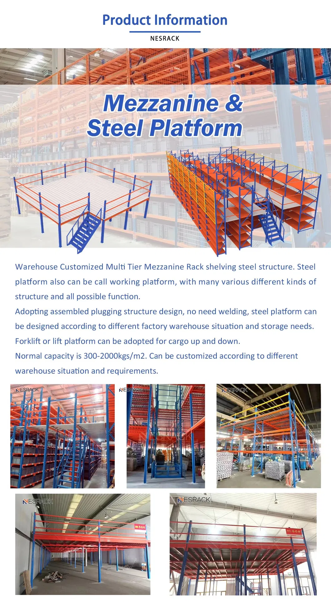 Steel Structure Mezzanine Floor Platform