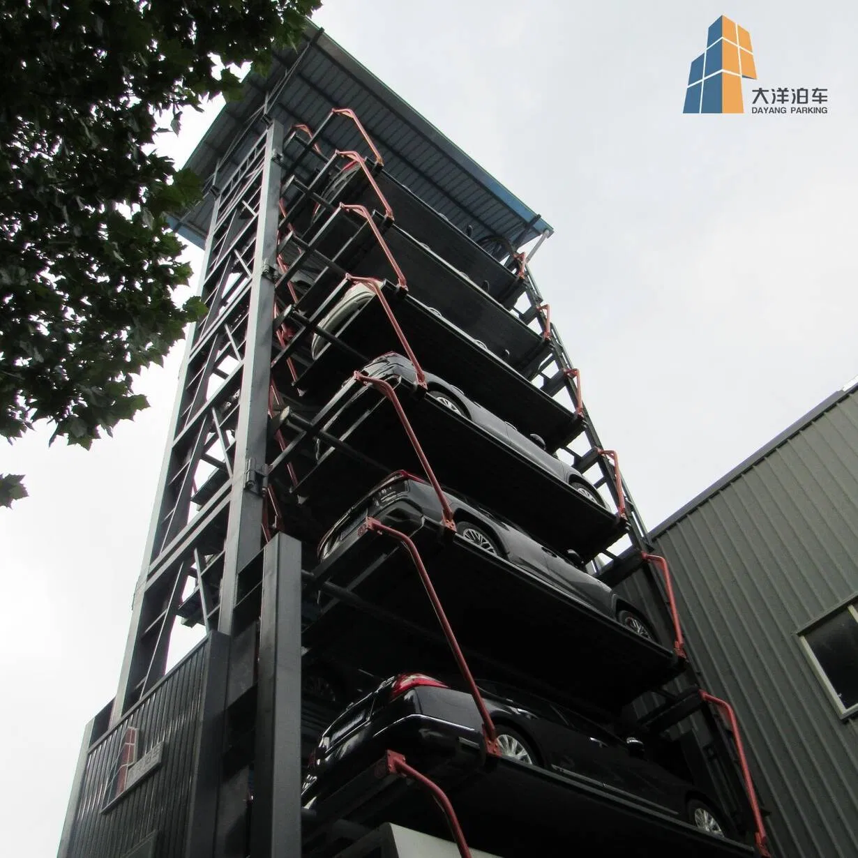 Predictive Maintenance Nine Floor Vertical Rotary Parking System for Uninterrupted Sedan Service