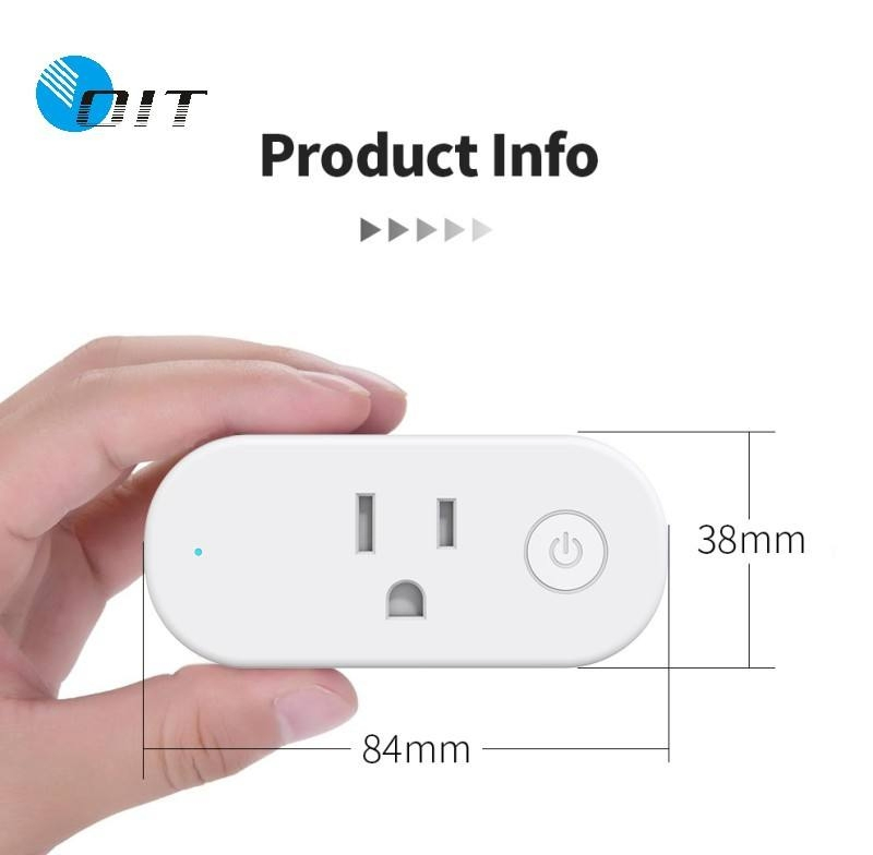 OEM/ODM 120V WiFi Smart Plug - Voice Control Via Smart Life APP, FCC Certified, Energy Monitoring &amp; Schedule Timer Smart Power Socket