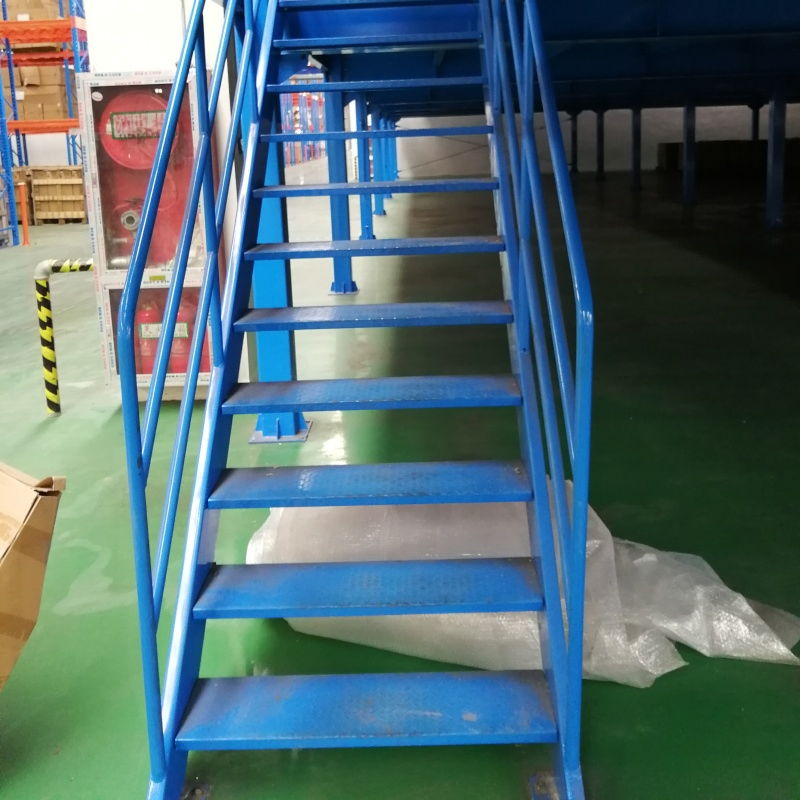 Competitive Industrial Storage Warehouse Mezzanine Steel Platform Racking System with Stairs