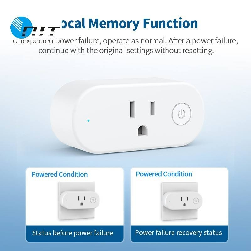 OEM/ODM 120V WiFi Smart Plug - Voice Control Via Smart Life APP, FCC Certified, Energy Monitoring &amp; Schedule Timer Smart Power Socket